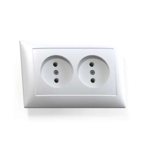 Розетка 2-м СП Селена РС16-371 16А IP20 бел. Кунцево 8115